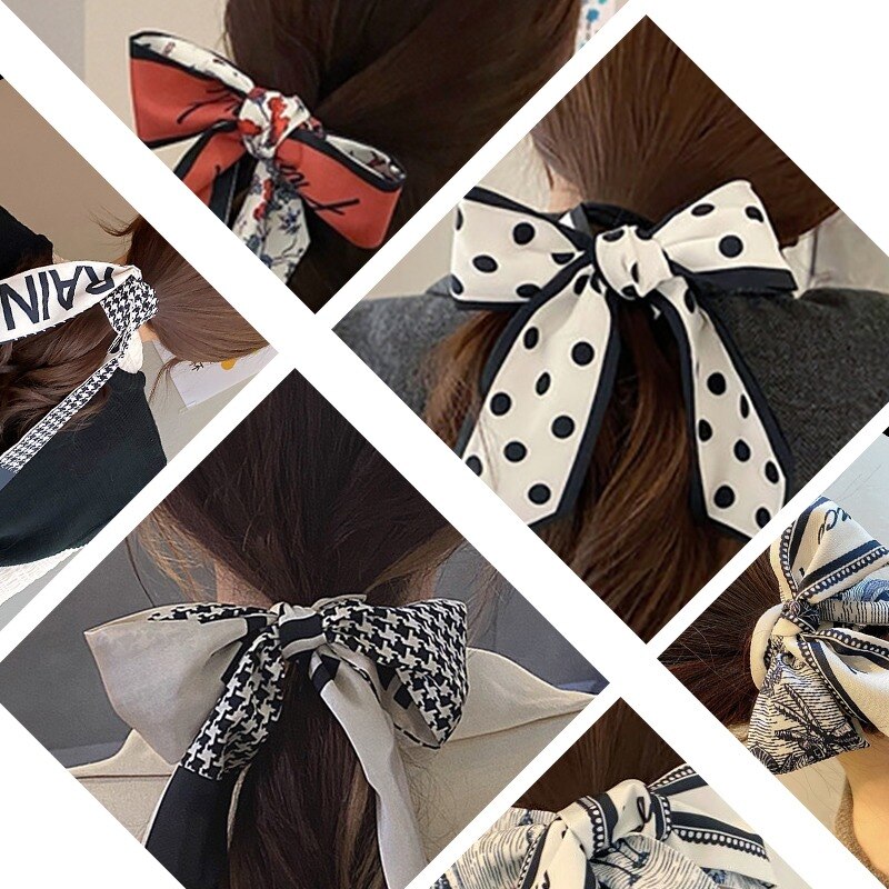 INS Druck Stirnband Platz Silk Schal Haarbänder Haar Hoop Friseur Styling Strand Zubehör Für Frauen Mädchen Dame Stirnband