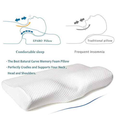 UK Luxe Bamboe Contour Memory Foam Kussen Orthopedische Hals Hoofd Terug Ondersteuning