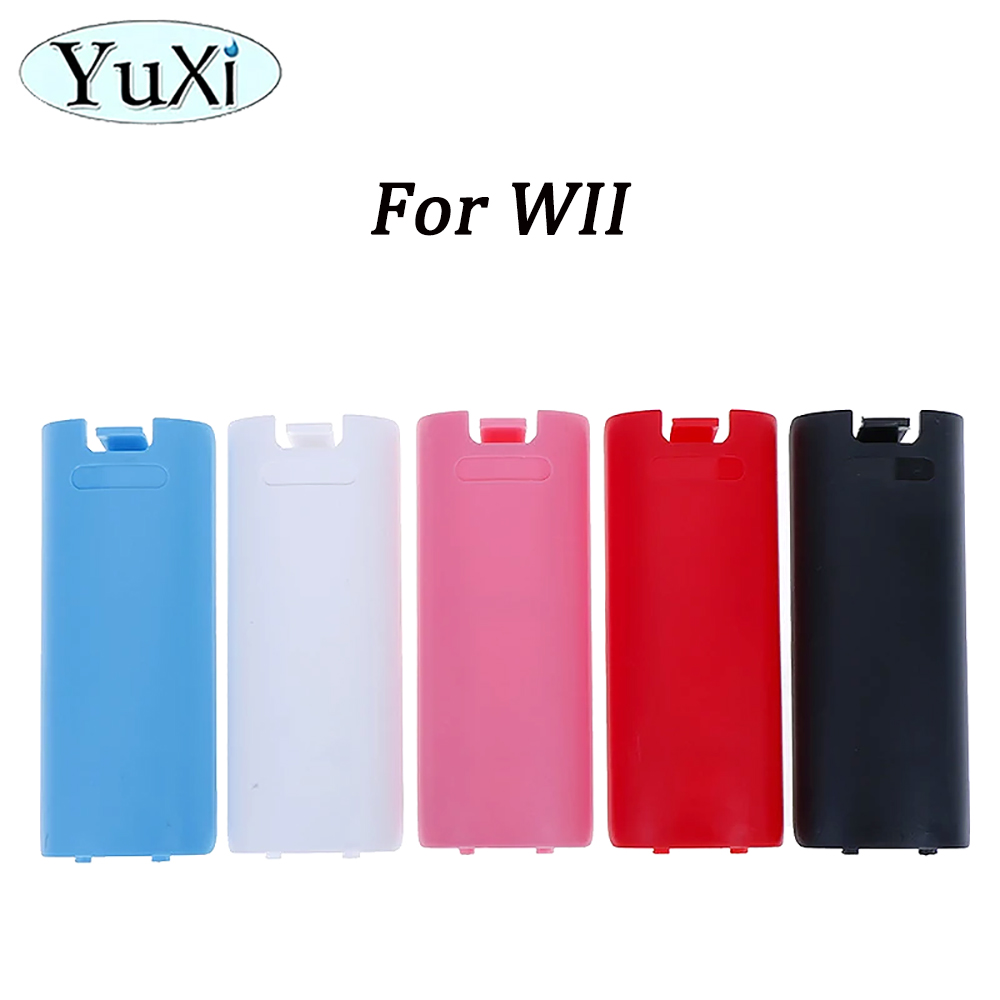 1 impostato custodia protettiva in silicone custodia per porta posteriore batteria kit cinturino da polso per parte telecomando WII Wii U