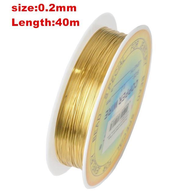 0,2-1mm Gold Silber Überzogene Cord String Gewinde Draht Neue Heiße Hohe Perlen Handwerk Metall seil Fit DIY Schmuck Kennzeichnung