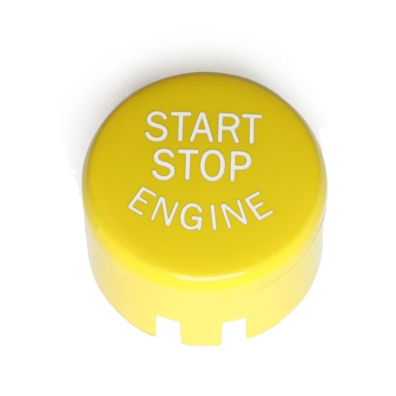 Yellow Car Engine Start Stop Button Replacement Switch Button Kits for B-MW G/F Chassis All Series Car Models C45