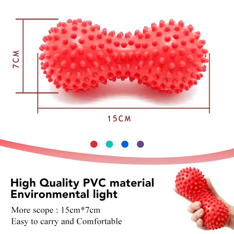 Peanut Massage Ball Spiky Trigger Point Relief Muscle Pain Stress Peanut Ball Therapy Health Care Gym Muscle Relex Apparatus