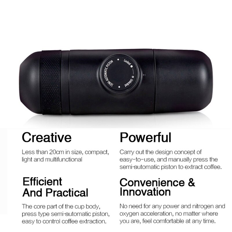 70mL Manual Coffee Machine ,Mini Portable Manual Coffee Espresso Machine, Hand Operated Coffee Maker for Travel Camping Hiking