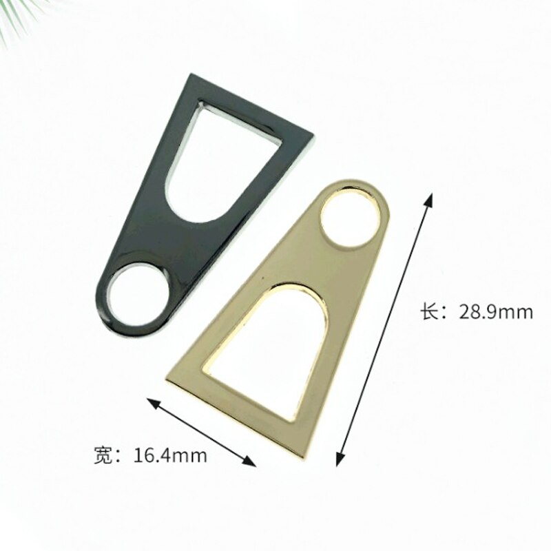 Accesorios de cremallera de aleación de 16,4x28,9 MM, 30 piezas, trabilla Trapezoidal de aleación de Zinc, bolsos, equipaje, accesorios de ropa