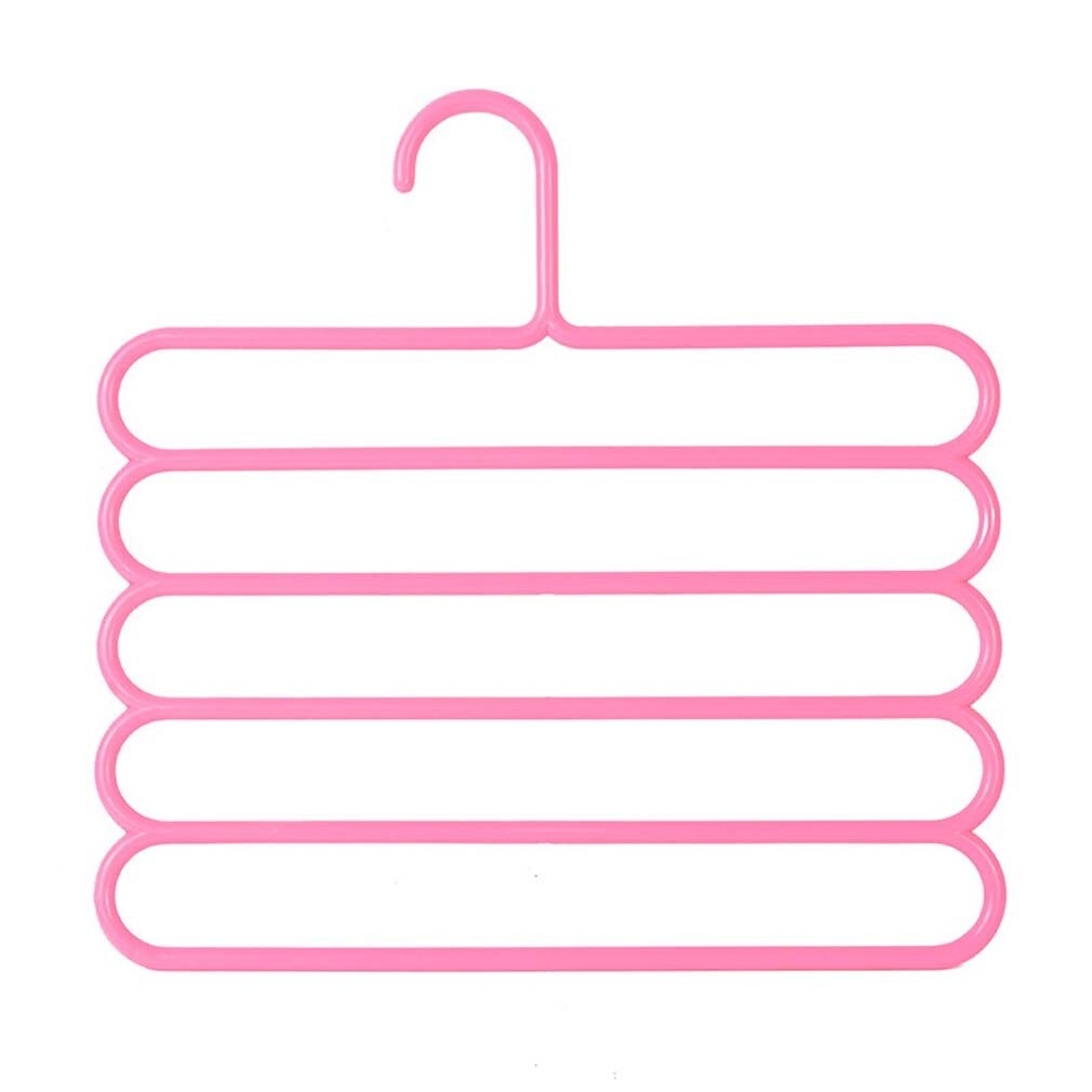Magic Multi-port Support hangers for Clothes Drying Rack Multifunction Plastic Clothes rack drying hanger Storage Hangers 1pcs: pink 35x34.5cm