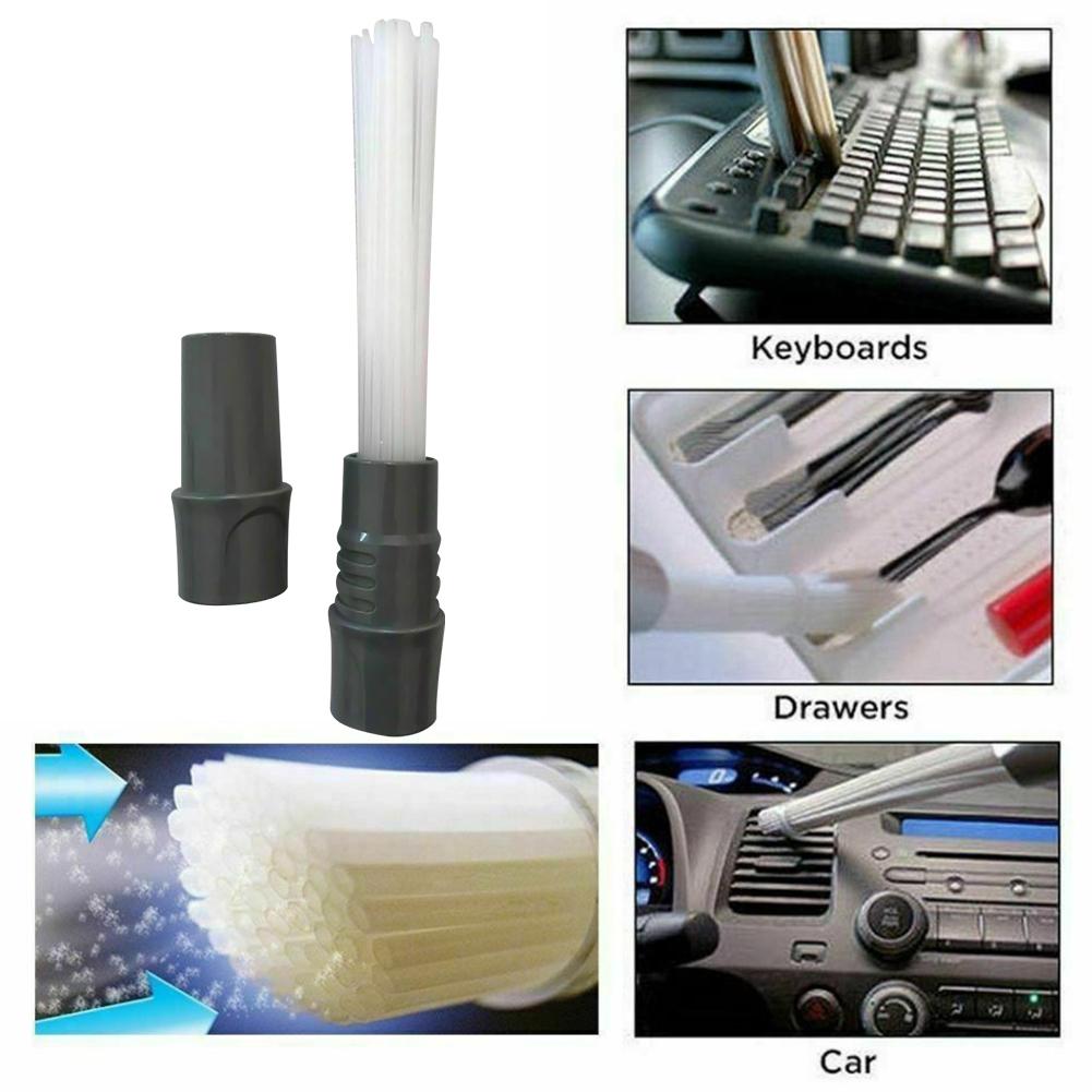 Accesorios de aspiradora multiusos de paja Universal, cepillo de polvo, eliminador de suciedad para coche o Hogar, suministros,