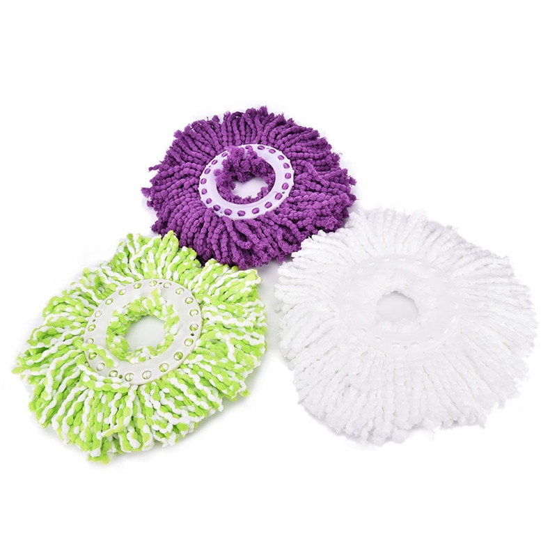 Trapeadores de microfibra para cabeza, 1 unidad, 360 grados, herramientas de limpieza del hogar, recarga para 360 Magic Easy Spin, rotación de repuesto, trapeador automático