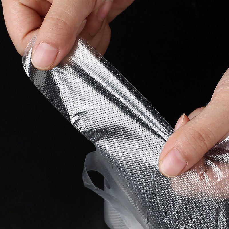 100 stuks plastic wegwerphandschoenen voor veiligheid, universeel, schoonmaakwerk, transparante vingerhandschoenen, gratis maat