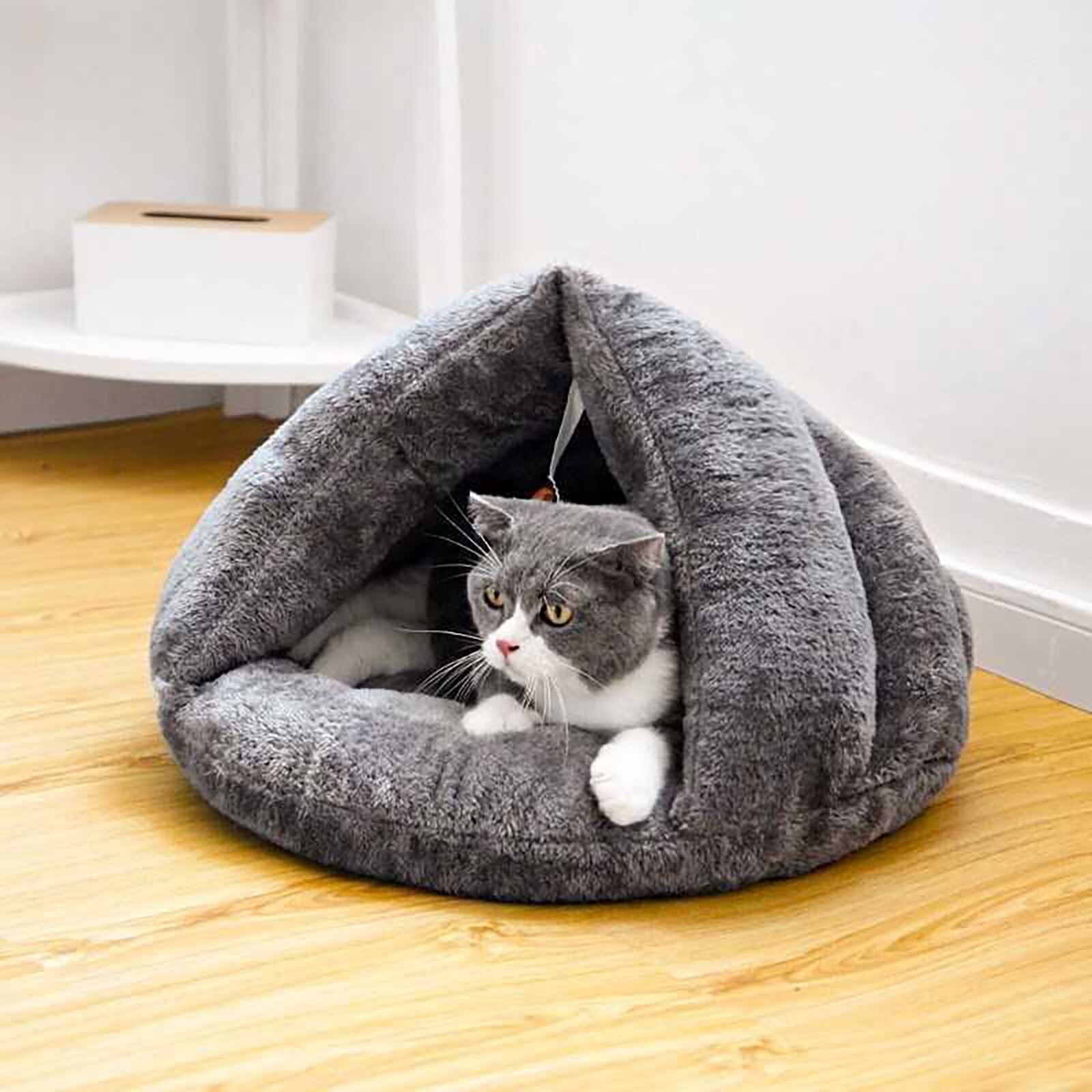 Winter Warm Pet Bed Cama Para Gato Cat Accessories Panier Pour Chie Cat Litter Pet Kennel Cat And Dog Mat Thick Sleeping Bag