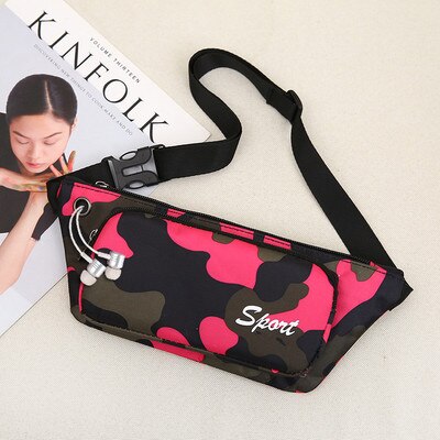 Kleurrijke dames winkelen kleine borsttassen leuke prints unisex multifunctionele heup- en schoudertassen top all-match nylon drager