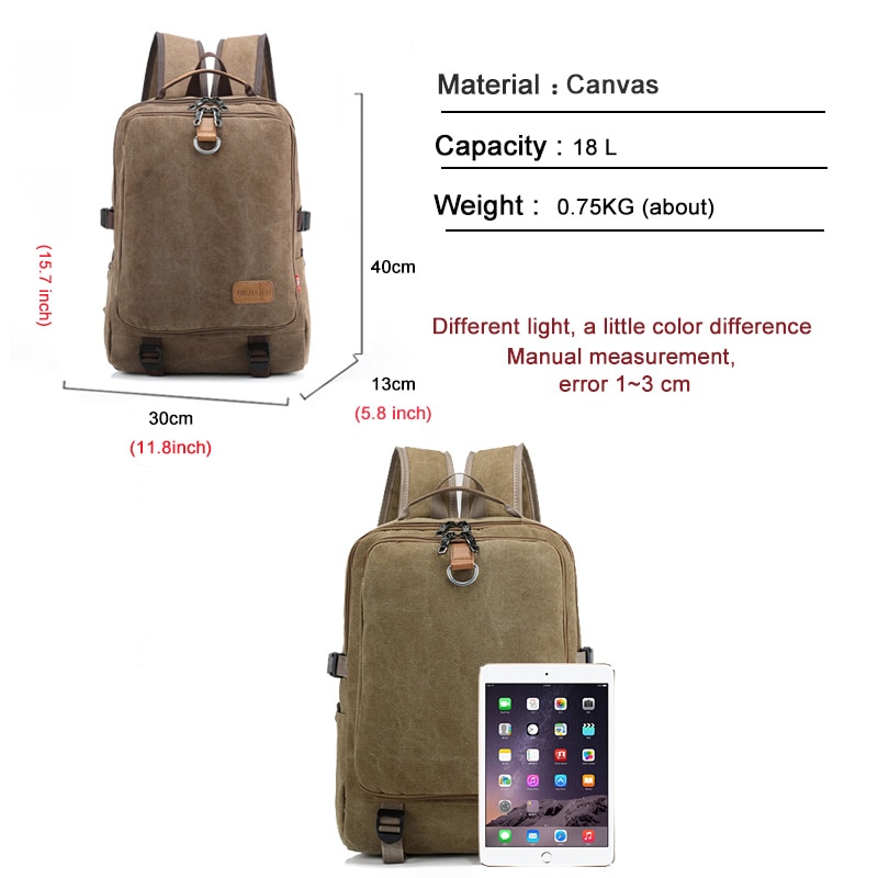 Canvas casual 's laptop ryggsekk merke trend enkel mann reise ryggsekk slitesterk skole bag sport bag gutt