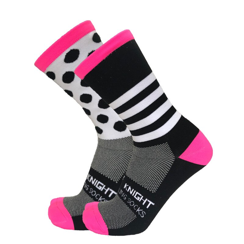 Compressie Fietsen Sokken Wicking Sok Outdoor Racefiets Fiets Sokken: Black
