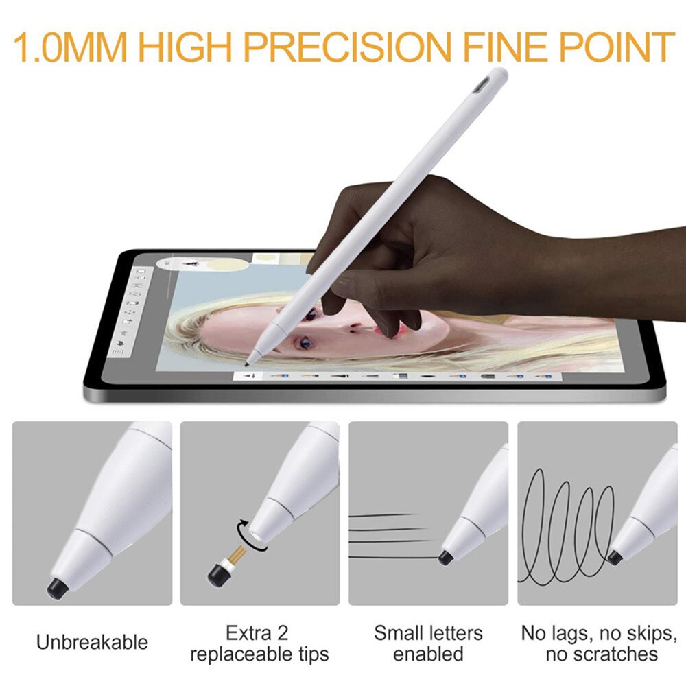 Stylus Pen for LG Tablet Rechargeable Capacitive Pen for iPad /Pro/Mini/Air Touch Screen Stylus