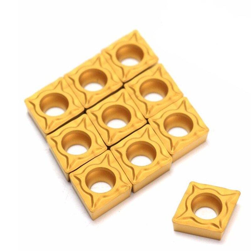 Herramientas de torneado de carburo, insertos de torno para acero, 10 piezas CCMT060204 CCMT09T304 CCMT09T308 CCMT120408 HM YBC251 YBC252