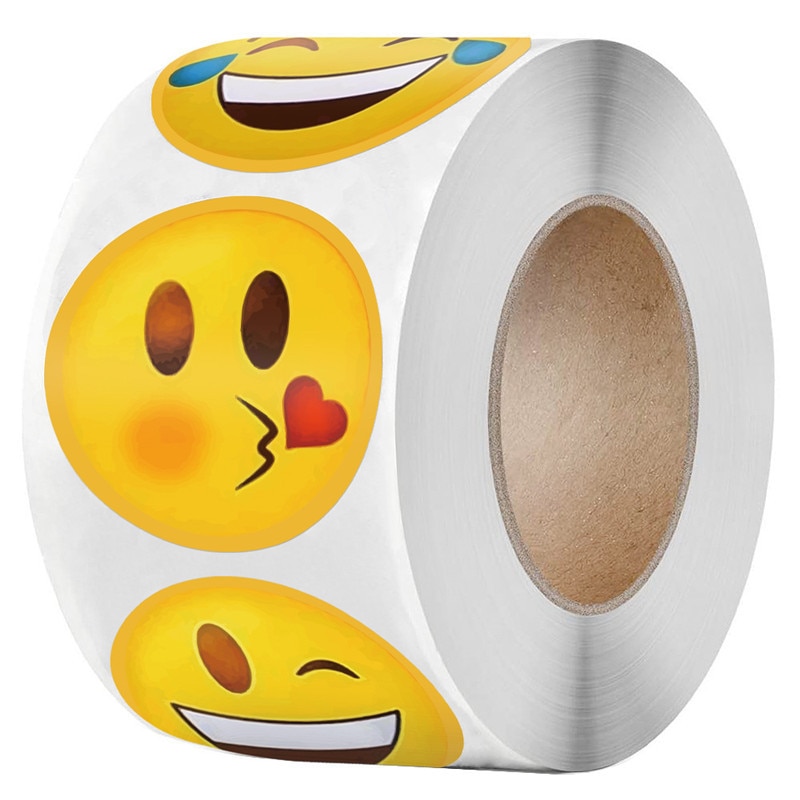 Leuke Cartoon Smiley Sticker Leraar Kinderen Beloning Sticker Verjaardag Party Decor Sticker Bakken Huwelijkscadeau Afdichting Lijm