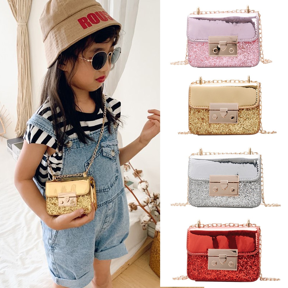 Coréen enfants Mini sac à monnaie mignon en cuir sacs à bandoulière pour bébé filles petit portefeuille pochette sac enfant changement sac à main