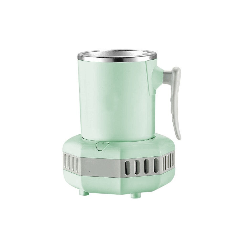 110V Home Office Smart Semiconductor Refrigeration Drink Fast Cooling Cup Cooler The switch is sensitive and easy to operate,: Cyan