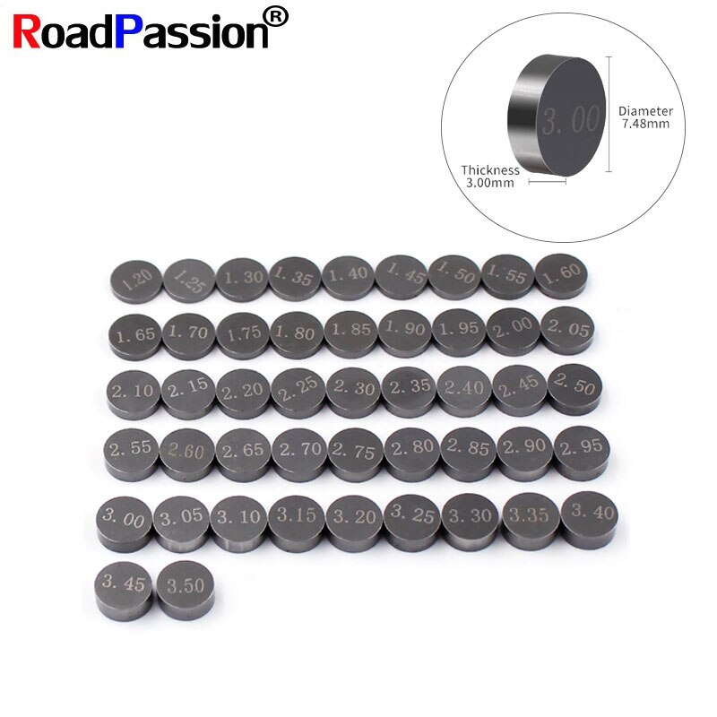 47pcs Motorbike Motor Engine Adjustable Valve Shim Diameter 7.48mm Kit For YAMAHA YZF750R YZF600R YZF1000 YZF-R6S YZF-R1 YZ250F