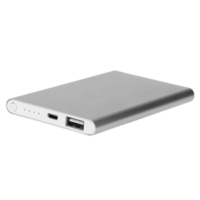 Power Bank 30000mAh caricabatterie portatile per cellulare caricabatterie da viaggio esterno Powerbank caricabatterie esterno ultrasottile per Smartphone: Silver