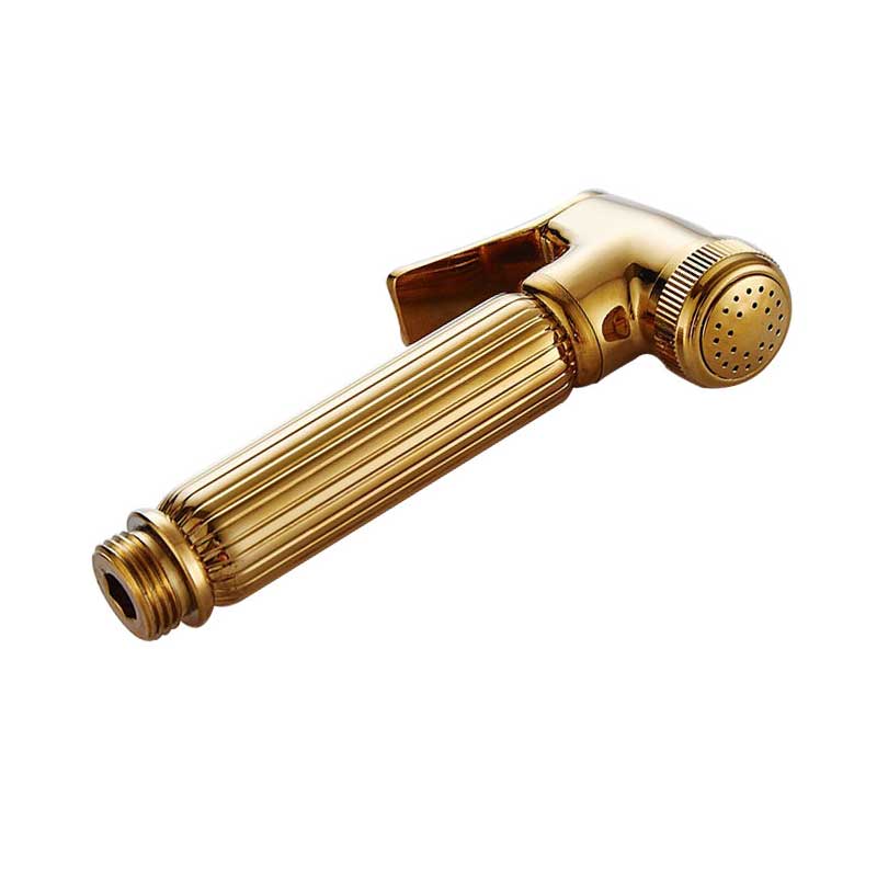 Gold Toilet Hand Held Bidet Spray with hose and holder: 1