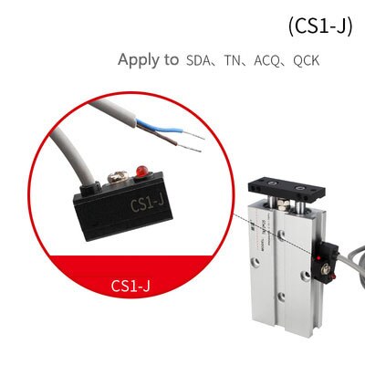 BLCH 10PCS Air Pneumatic Cylinder Magnetic Reed Switch Sensor D-A73 D-Z73 D-A93 D-C73 D-A54 D-B54 CS1-G J S U F Proximity Sensor: CS1-J