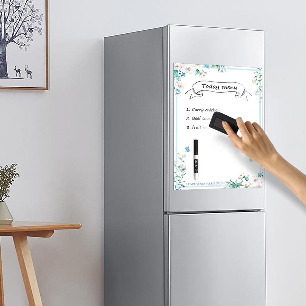 A3 Magnetic Whiteboard Marker Eraser Fridge Magnet Sticker Erasable Painting Writing Week Plan Reminder Board Notepad Sheet List