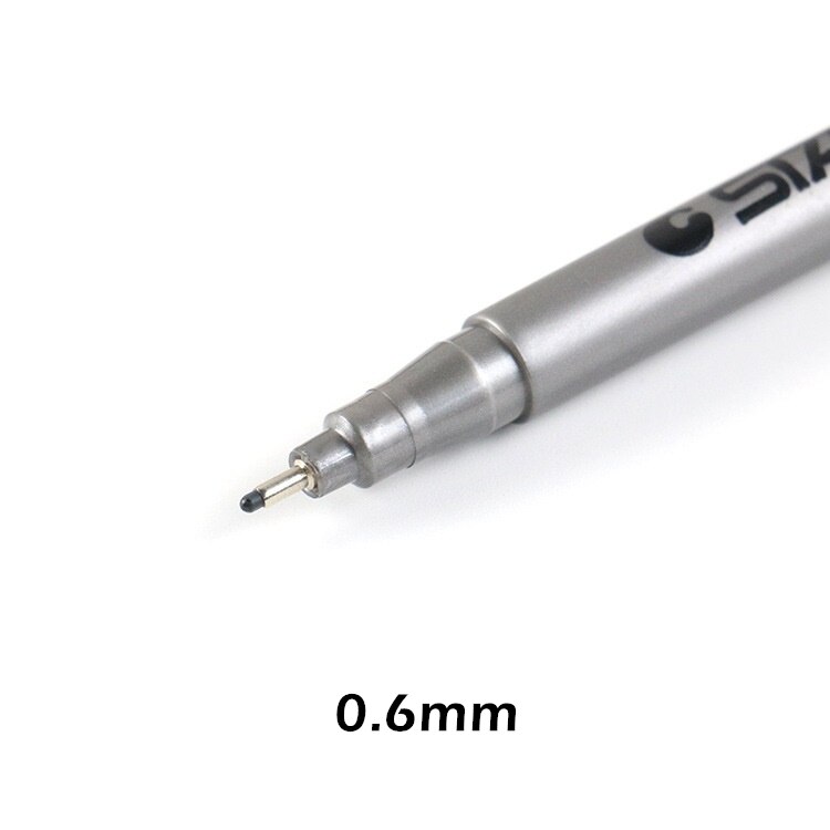 STA Fine ligne noir Pigment Liner pinceau stylo étanche archives encre Micro Fine Art marqueur pour dessin écriture manuscrite croquis 6986: 0.6mm