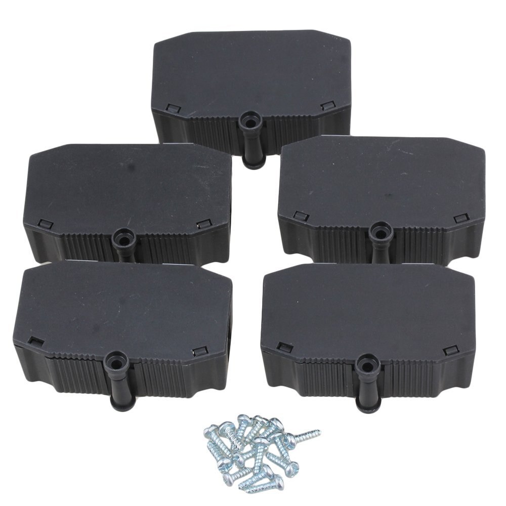 Zwart Plastic Cable Junction Box Protector met T06-MM3S Terminal voor Indoor verlichting Pack van 5
