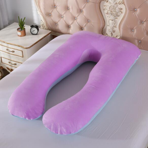 Mamma gravid sovestøttepute barsel multifunksjon u form pute avlastningspute myk 60*110cm yyf 004: Yyf 004m