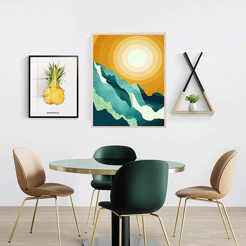 Landscape Diamond Painting Kit, Diamond Art Kits for Adults &amp; Kids, Abstract Scenery Paint (11.81 x 15.75 In)