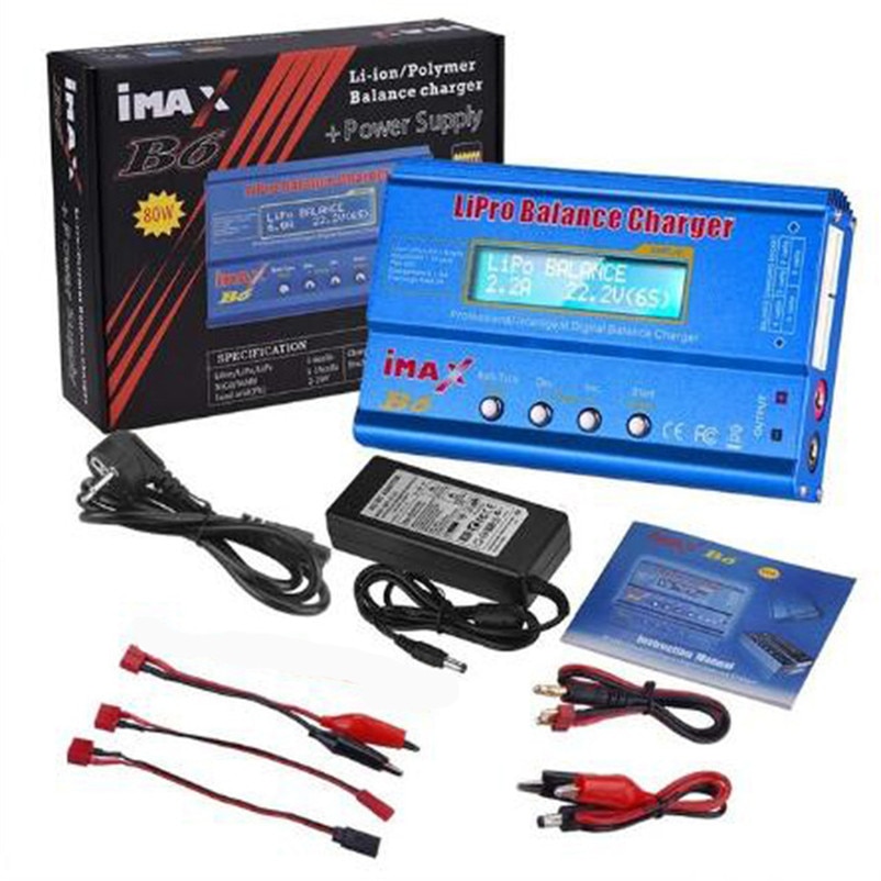 iMAX B6 80W Battery Charger Lipo NiMh Li-Ion Ni-Cd Digital RC B6 Lipro Balance Charger Discharger + 12V 5A Adapter