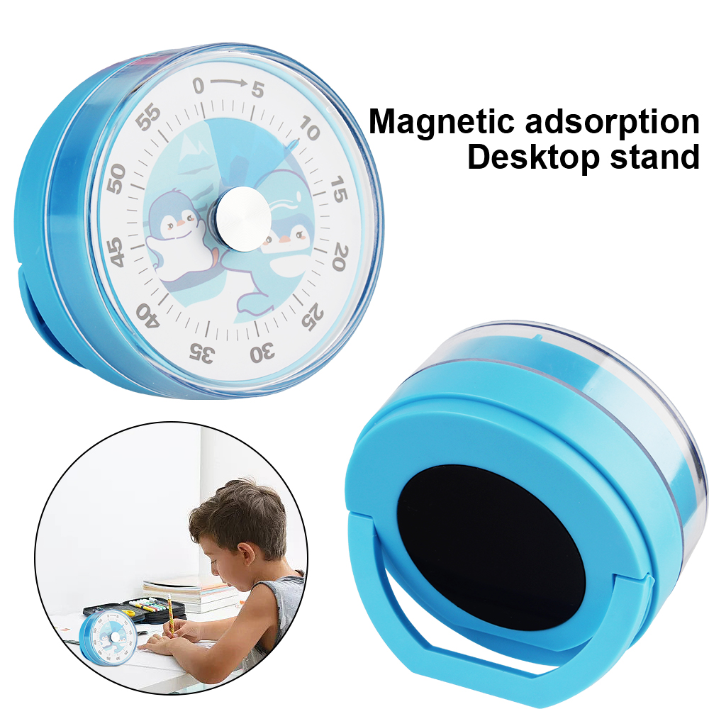Magnetic Clock Timer for Students Teachers With Loud Alarm Alarm Cooking Timer Kitchen Timer 60-Minutes Mechanical Visual Timer