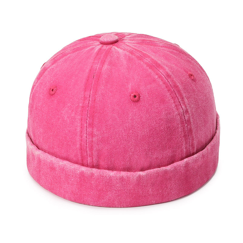 Denim Docker Cap Brimless Hat Solid Skullcap Solid Color Sailor Cap Beanie Hats Men Women Bucket Cap Adjustable Dad Hat