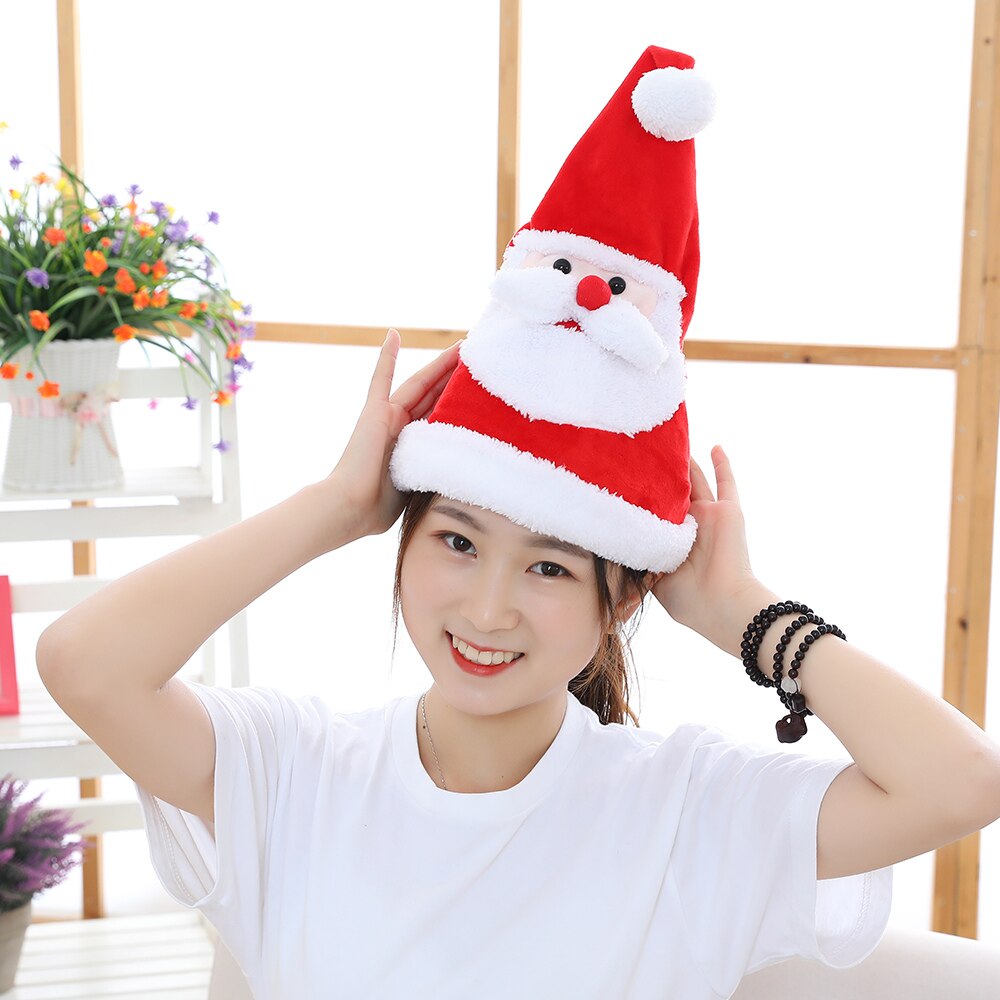 Elektriske legetøj kan synge og danse julehatte julesang elektriske hatte jul santa hatte julefest rekvisitter chris