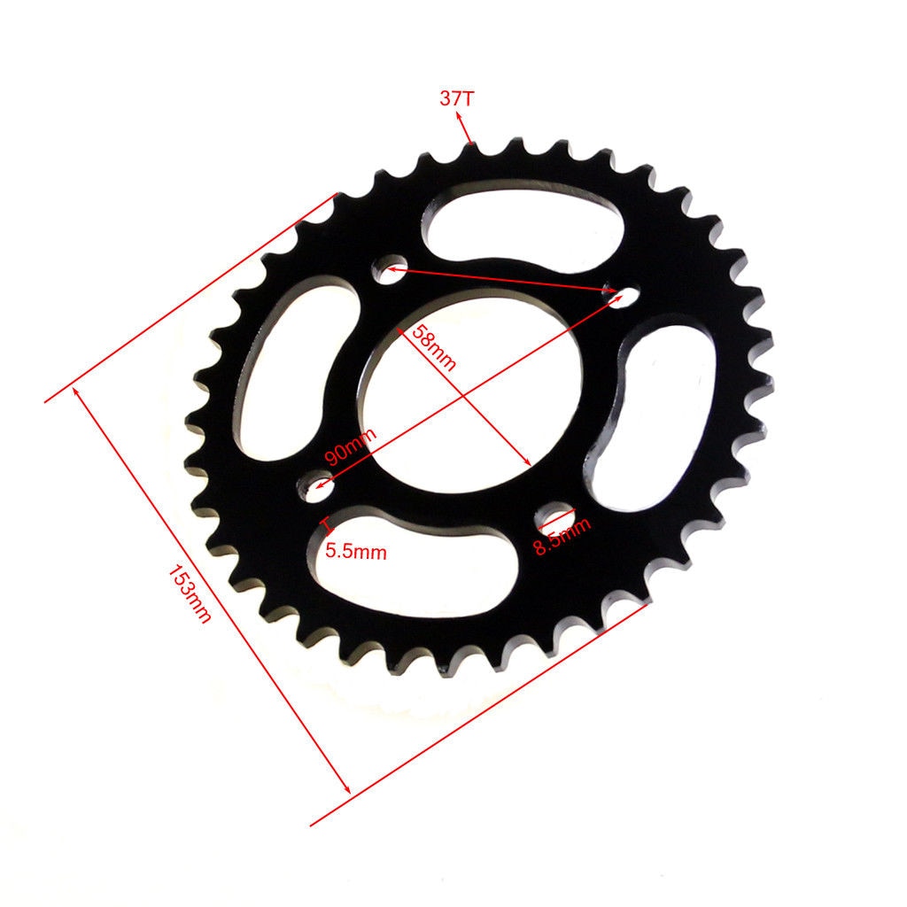 Chain Sprocket Gear 420 428 37 T Tooth Dirt Pit Bike Off Road Accessories Parts for 50cc 70cc 110cc 125cc Dirt Pit Bike