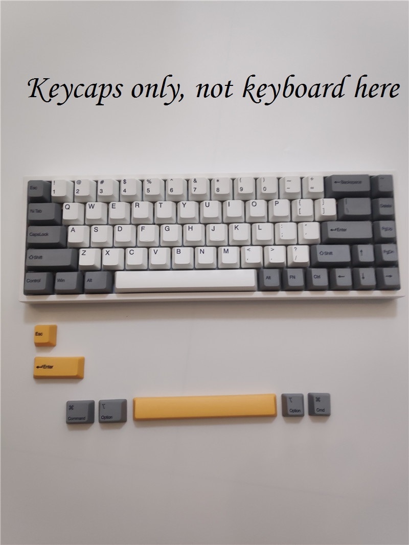 Keydous 68 mechanical keyboard keycaps 68 keys cherry profile PBT keycap