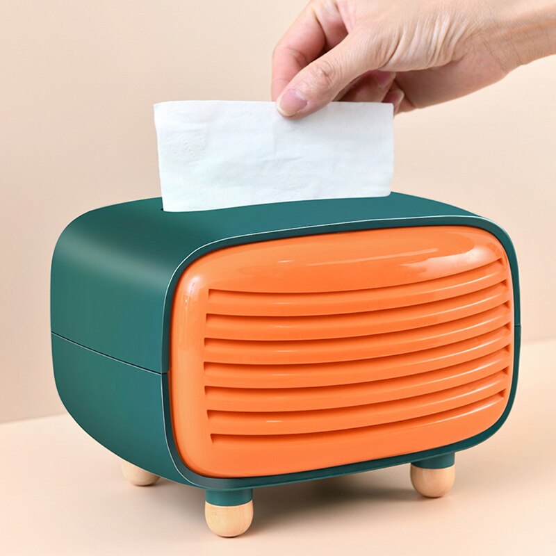 Tissue Box Imitation Radio Paper Drawer Box Simple Paper Towel Storage Box