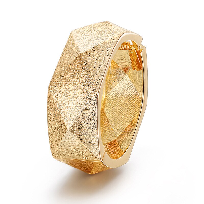 Klassieke Punk Metal Verklaring Manchet Armbanden Armbanden Voor Vrouwen Mode-sieraden Big Lichtmetalen Bangle