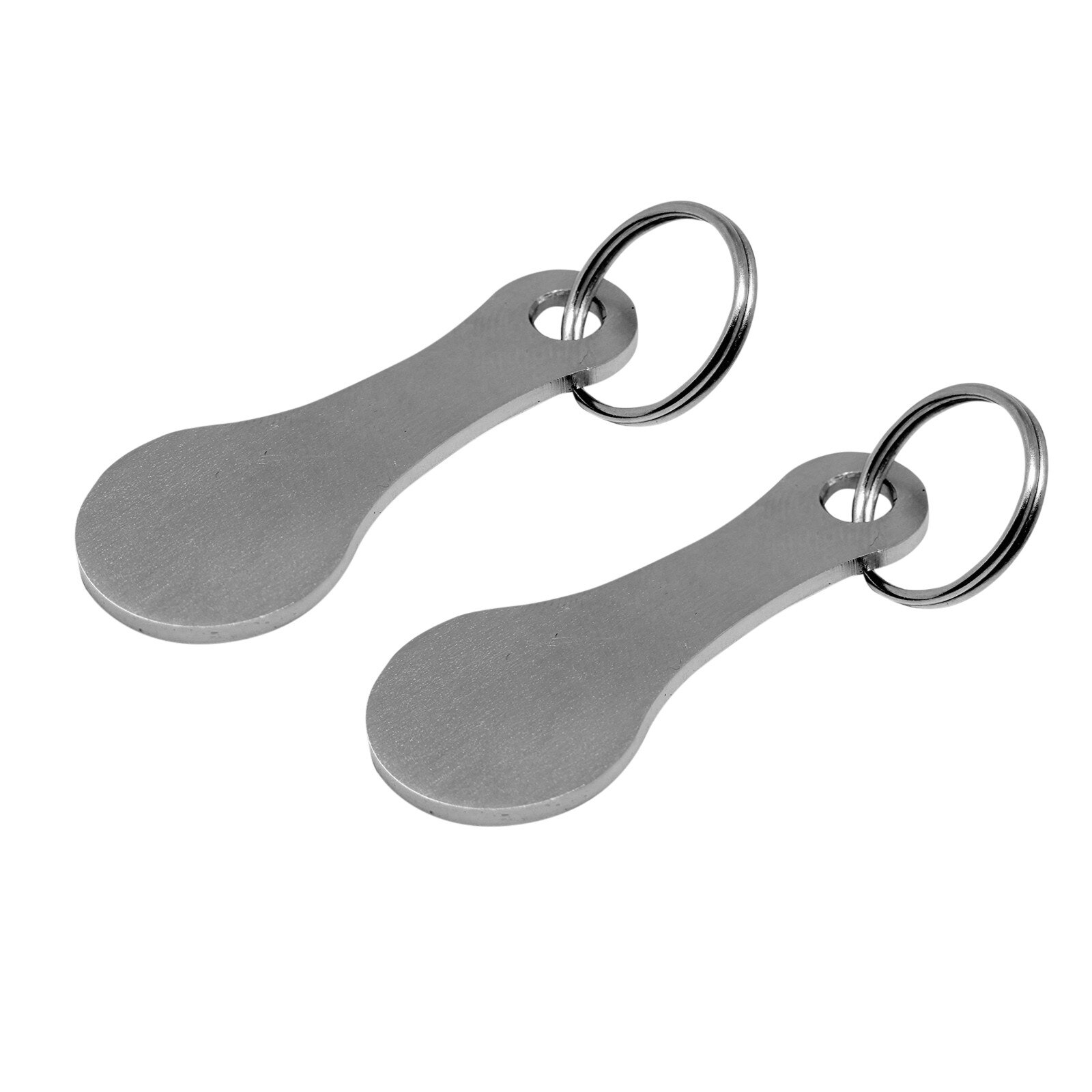 2 Packs Of Metal Aluminum Alloy Key Ring Shopping Trolley Tokens Key Chains Accessories Decorative Key Hook Keyrings #W2G: Default Title