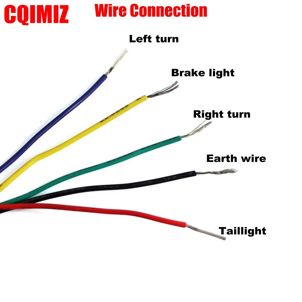 Motorcycle Sequential Running Brake Tail Light Turn Signal Integrated LED Stop Light Strip 290mm