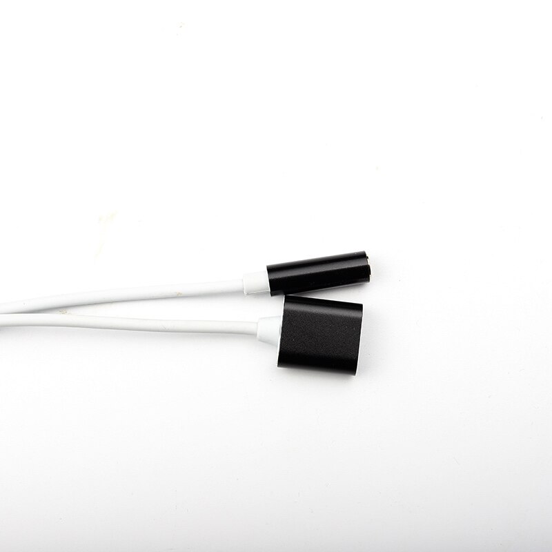 Dla Apple do 3.5mm Jack Audio ładowarka Adapter dla iPhone 11 Pro 8 7 Plus SE 2020 XS Max XR X 10 12 ładowanie i słuchawki Splitter: black