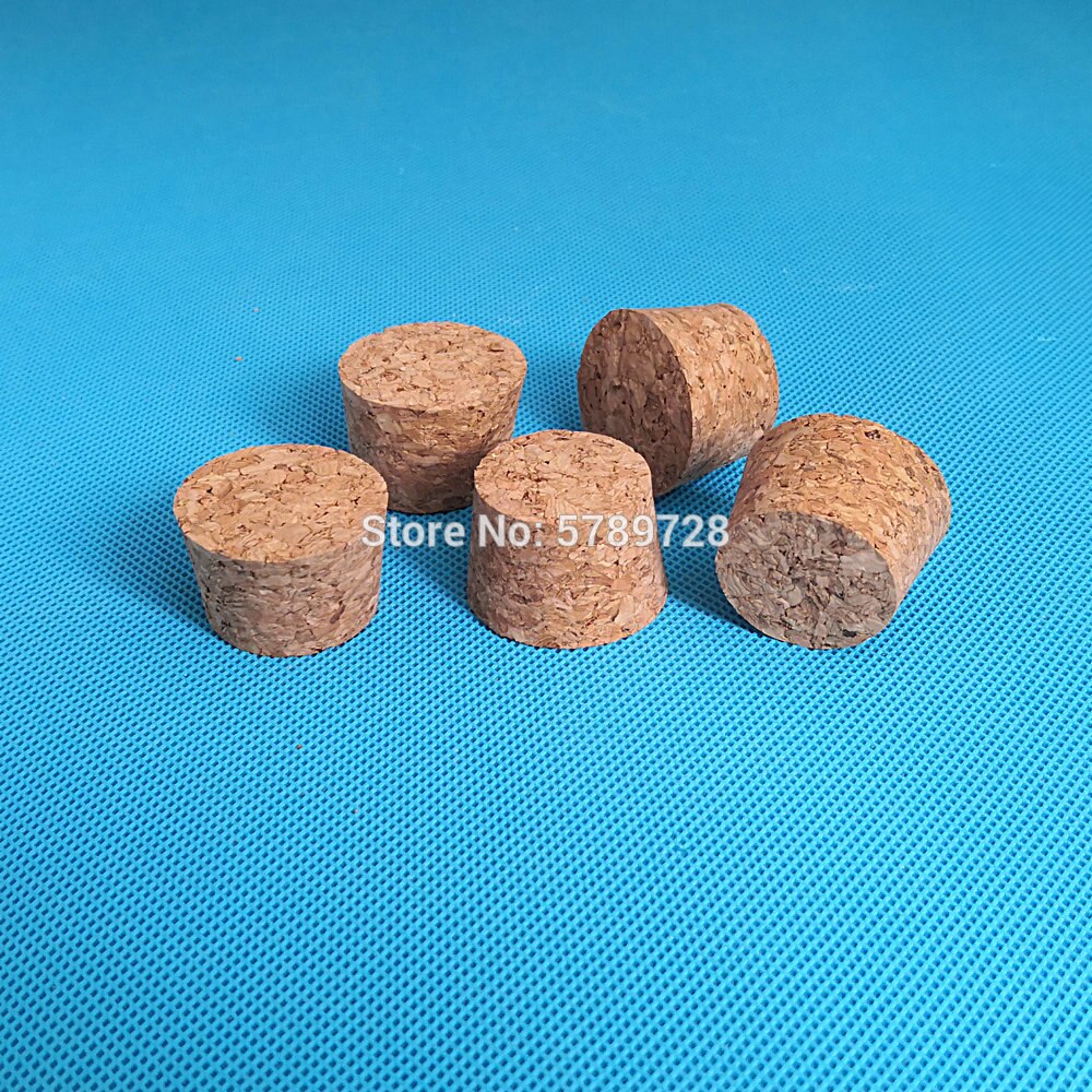 10pcs Top DIA 32mm to 83mm Wood Cork Lab Test Tube Plug Essential Oil Pudding Small Glass Bottle Stopper Lid