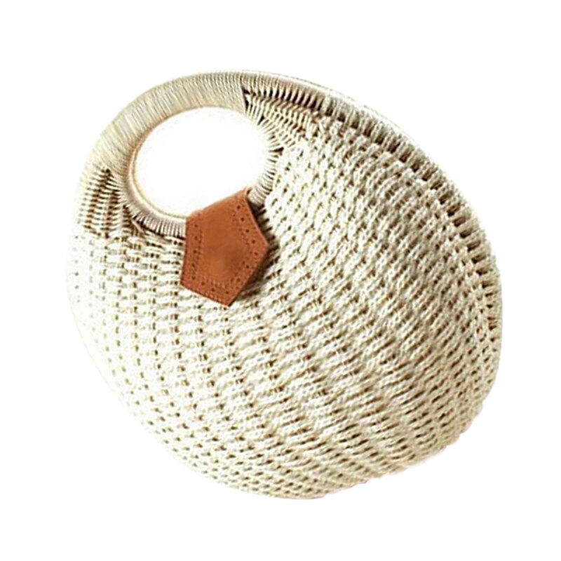 Slak 'S Nest Tote Handtas Zomer Strand Tassen Vrouw Stro Tassen Vrouwen Handtas Rotan Tas