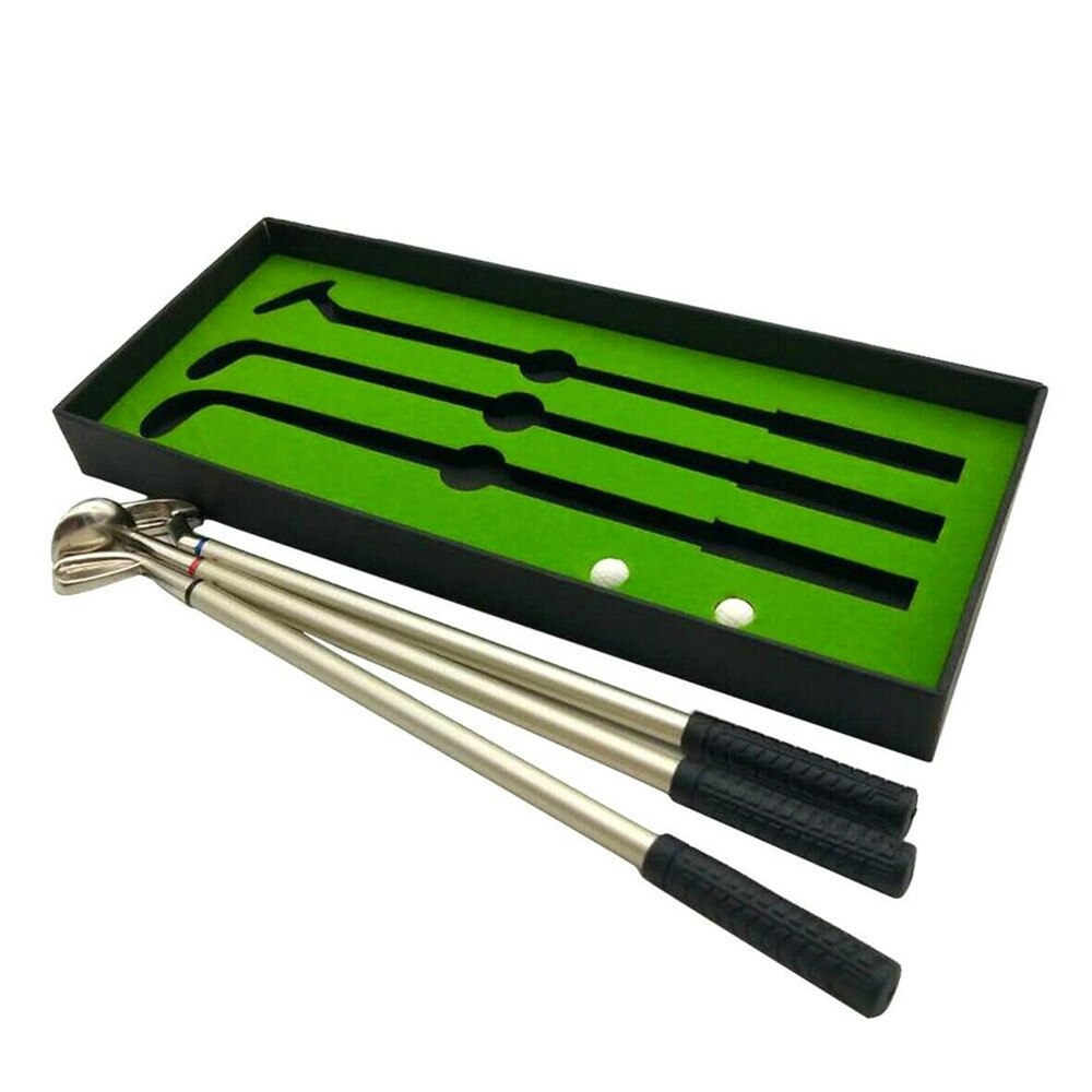 Golf Club Ballpoint Pen Set Portable Outdoor Golf Club Sports Accessories
