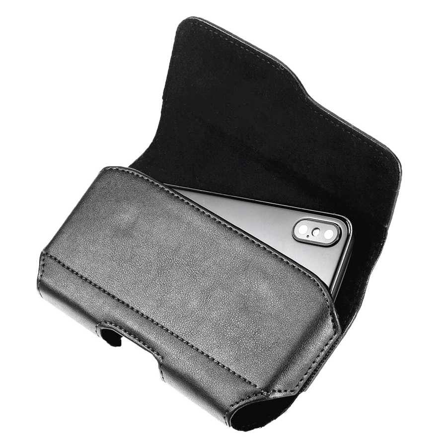 Uniwersalne etui na telefon do iPhone 11 Pro Max X 8 7 6 6S Plus XR XS Max do etui na smartfon skórzany pokrowiec futerał na pasek torby