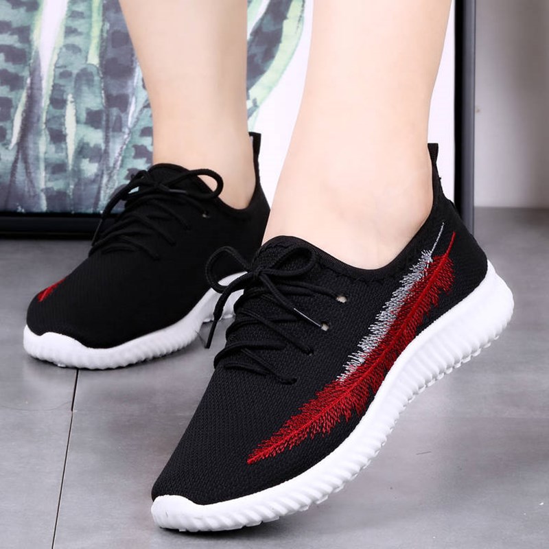 Kobiety Tenis na buty 2019 Tenis Feminino Chaussure Femme Air Mesh trenerzy trampki kosz Femme Zapatillas Mujer Deportiva: Black / 5