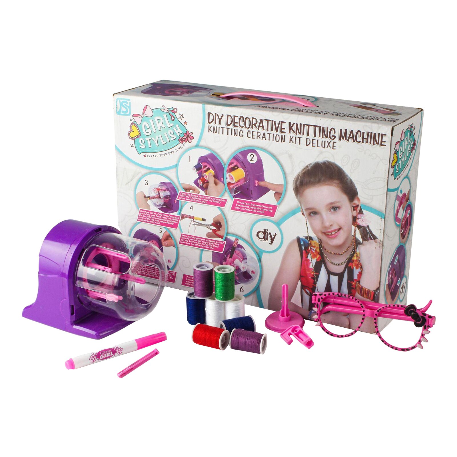 Automatic Knitting Machine Thread Rope Knitting Weaving Braider Maker