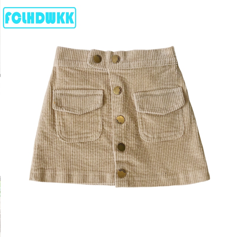FCLHDWKK Gonne Delle Ragazze Per I Bambini 2019 di Inverno di Autunno Nuovi Bambini di Arrivo Dei Vestiti Dei Bambini Gonne di Velluto A Coste Del Bambino bambina Gonne 1-7Y