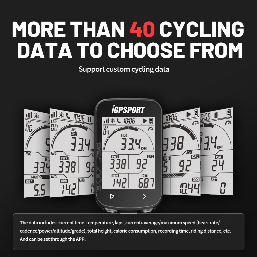 GPS-Fahrradcomputer IGPSPORT BSC100S Zyklus Drahtloser Tachometer Fahrrad Digitale Stoppuhr Radfahren Kilometerzähler Fahrradcomputer
