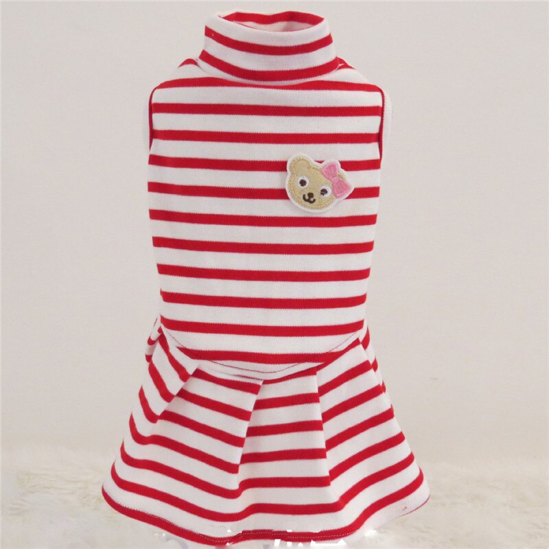 Small Dogs Dresses Stripe Wedding Princess Skirt Clothing For Pets Party Dress Tutu Cats Dogs Clothes Cute cappotto cane: L